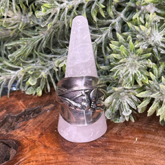 Vintage Sterling Silver Saddle Ring in our Silver Lily Pattern