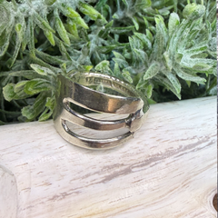 Vintage Sterling Silver Olive Fork Spoon Ring