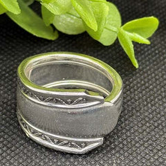 Vintage Silver-Plated Mary Lee Spoon Ring