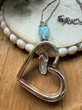 Open Heart Flip Flop Necklace