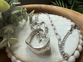 Open Heart Key Necklace