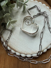 Open Heart Waves Necklace