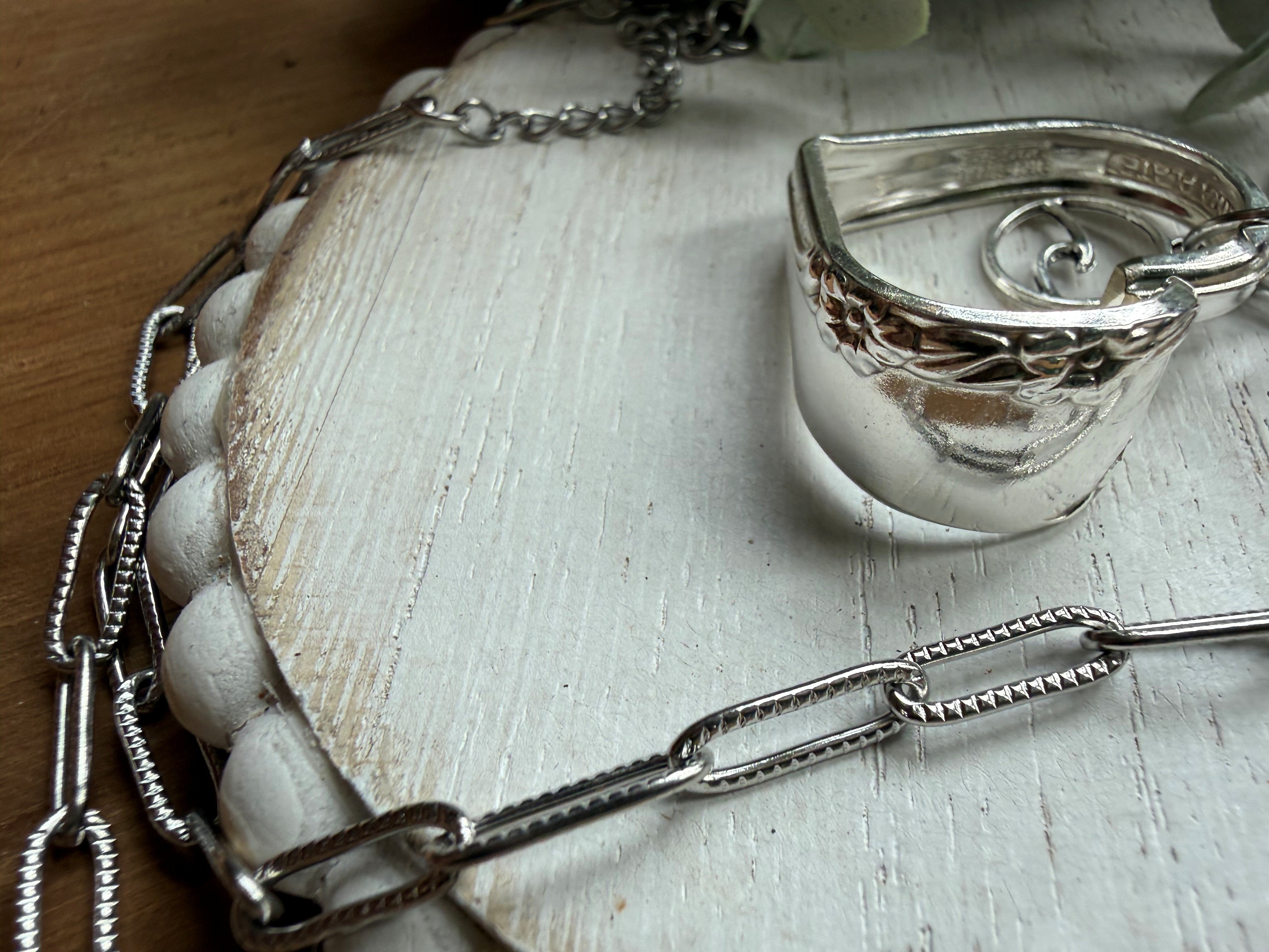 Open Heart Waves Necklace