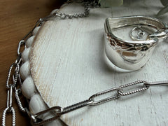 Open Heart Waves Necklace